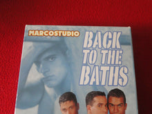 Load image into Gallery viewer, Vintage Adult Erotic Gay Interest VHS Tape Back To The Baths Marcostudio F