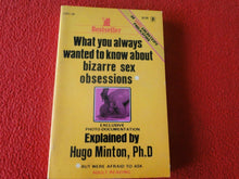 Load image into Gallery viewer, Vintage Sexy Erotic Adult Paperback Book Bizarre Sex Obsessions Eros Goldstripe/