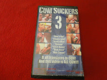 Load image into Gallery viewer, Vintage Adult Erotic Gay Interest VHS Tape Cum Suckers 3