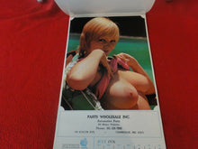 Load image into Gallery viewer, Vintage Semi-Nude Pinup Wall Calendar 1976 Parts Wholesale Inc. H