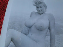 Load image into Gallery viewer, Vintage Nude Erotic Pinup Silver Gelatin Photo Virginia Bell A76E