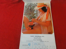 Load image into Gallery viewer, Vintage Semi-Nude Pinup Wall Calendar 1976 Parts Wholesale Inc. H