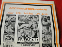 Load image into Gallery viewer, Vintage Erotic Movie Poster Franchete Les Intrigues 17 x 11 G54