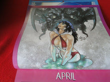 Load image into Gallery viewer, Vintage Semi-Nude Pinup Wall Calendar 12 x 12 1995 Comic Vampirella            G