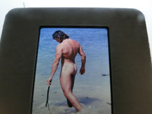 Load image into Gallery viewer, VINTAGE 35MM SLIDE MALE GAY INTEREST BEEFCAKE MUSCLE NUDE HOT HUNG BUFF A69
