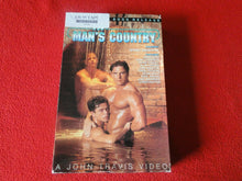 Load image into Gallery viewer, Vintage Adult Erotic Gay Interest VHS Tape Man's Country Sonny Markham 26