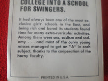 Load image into Gallery viewer, Vintage 18 YO+ Sexy Erotic Adult Paperback Book/ Novel Love Hungry Coeds G1