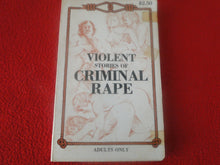 Load image into Gallery viewer, Vintage 18 YO+ Sexy Erotic Adult Paperback Book/ Novel Violent Stories of Criminal Rape G1