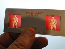 Load image into Gallery viewer, Vintage Adult Erotic 3D Stereoview Nude Hot Hung Gay Man Slide CR22