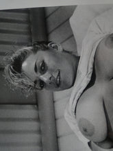 Load image into Gallery viewer, Vintage Nude Woman 8 x 10 Silver Gelatin Photo Big Tits Spread Young Hairy Pussy AVj