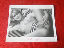 Load image into Gallery viewer, Vintage Nude Woman 8 x 10 Silver Gelatin Photo Young Hairy Pussy AW5