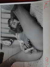 Load image into Gallery viewer, Vintage Nude Woman 8 x 10 Silver Gelatin Photo Young Dildo Hairy Pussy AW4