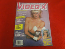 Load image into Gallery viewer, Vintage 18 Y.O. + Adult Erotic Sexy Men's Magazine Video-X 1984 Hyapatia Lee 99