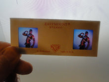 Load image into Gallery viewer, Vintage Adult Erotic 3D Stereoview Nude Hot Hung Black Gay Man Slide B40n