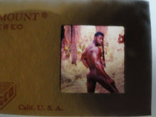 Load image into Gallery viewer, Vintage Adult Erotic 3D Stereoview Nude Hot Hung Black Gay Man Slide B40x