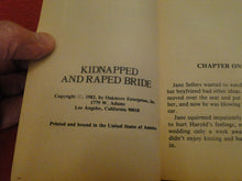 Load image into Gallery viewer, Vintage Adult Paperback Novel/Book Kidnapped and Raped Bride House of Lords Y