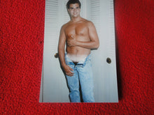 Load image into Gallery viewer, Vintage 18 Year Old + Gay Interest Chippendale Muscle Semi Nude Male Photo E1k