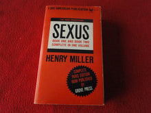 Load image into Gallery viewer, Vintage Erotic Paperback Book Sexus Henry Miller Grove Press P14