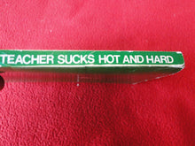 Load image into Gallery viewer, Vintage Adult Erotic Paperback Book Teacher Sucks Hot and Hard Patch Pokets G1