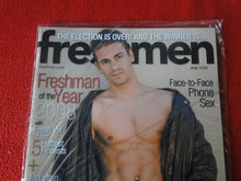 Load image into Gallery viewer, Vintage 18 Y. O. + Sexy Erotic Gay Adult Magazine Freshmen July 2008 SEALED P54