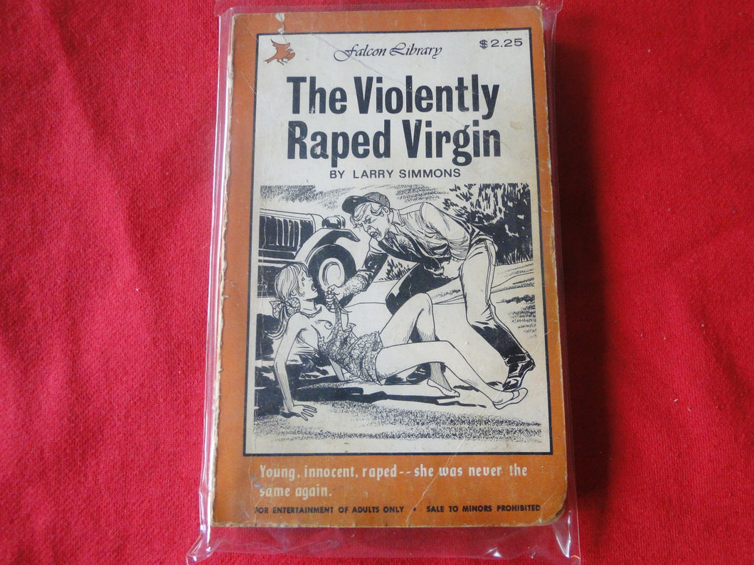 Vintage Adult Paperback Book The Violently Raped Virgin    G3