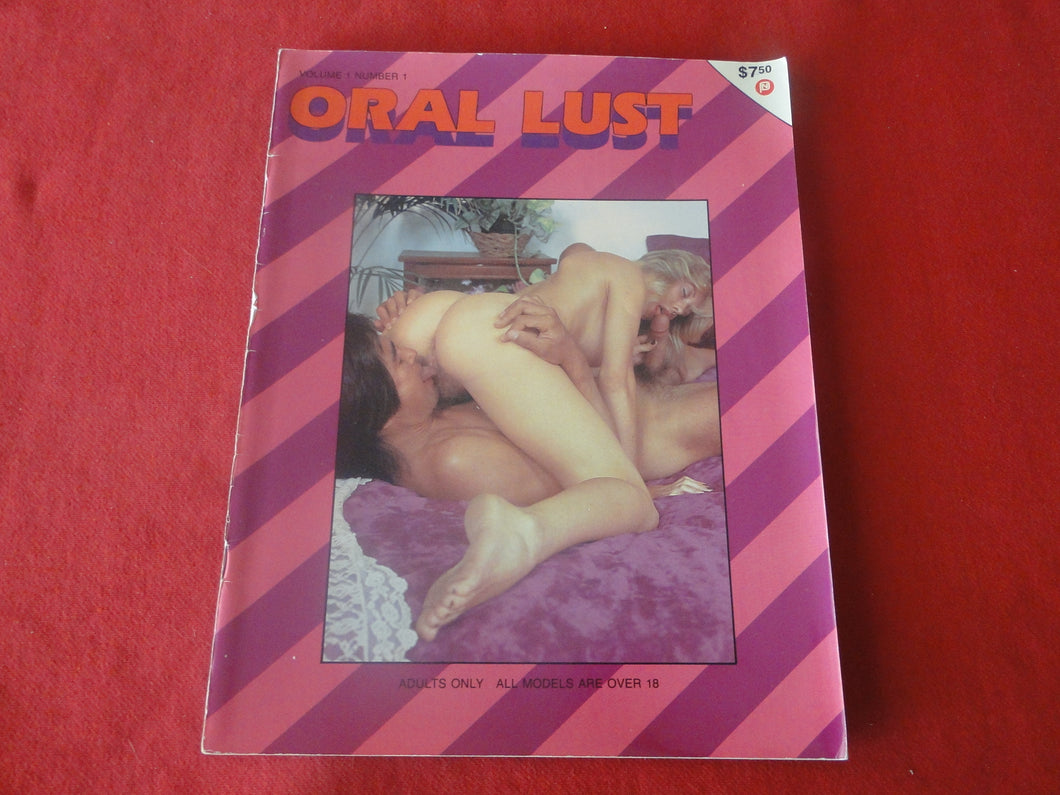 Vintage Nude Erotic Sexy Adult Magazine Oral Lust V.1 No. 1  1983        P95