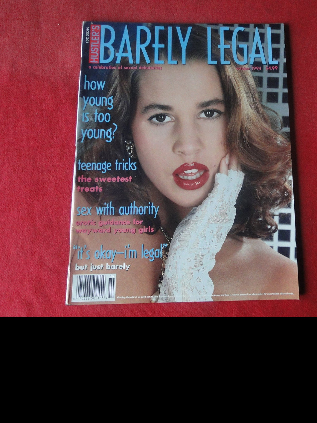 Vintage Nude Erotic Sexy Adult Magazine Barely Legal October 1994       P84