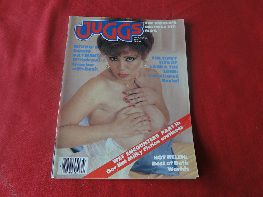 Vintage Nude Erotic Sexy Adult Big Tit Magazine Juggs February 1984       P92