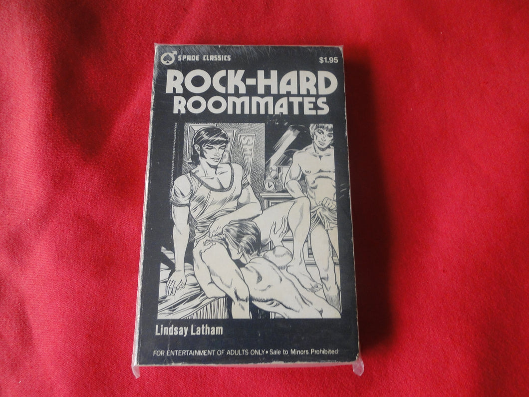 Vintage Adult Paperback Novel/Book Gay Interest Spade Classics Rock-Hard Roommates PB5