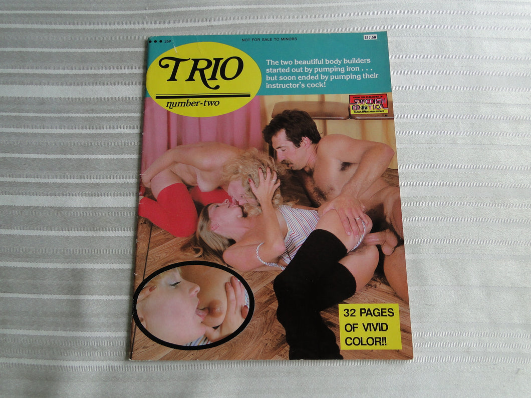 Vintage Nude Erotic Sexy Adult Magazine Trio Number Two Swedish Erotica  JB32