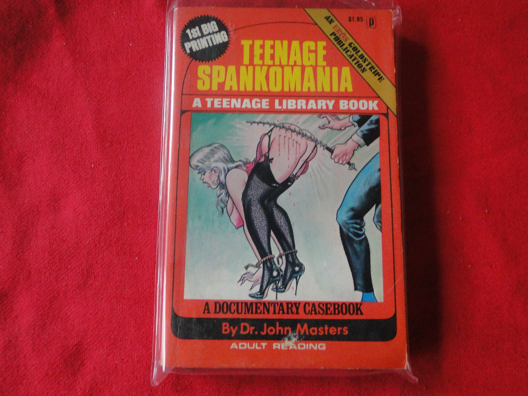 Vintage Adult Paperback Book Teenage Spankomania Eros Goldstripe   G3