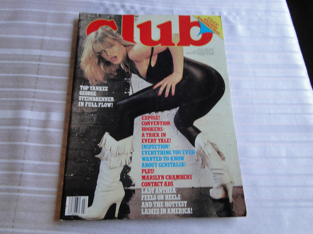 Vintage Nude Erotic Sexy Adult Magazine Club July 1981      132