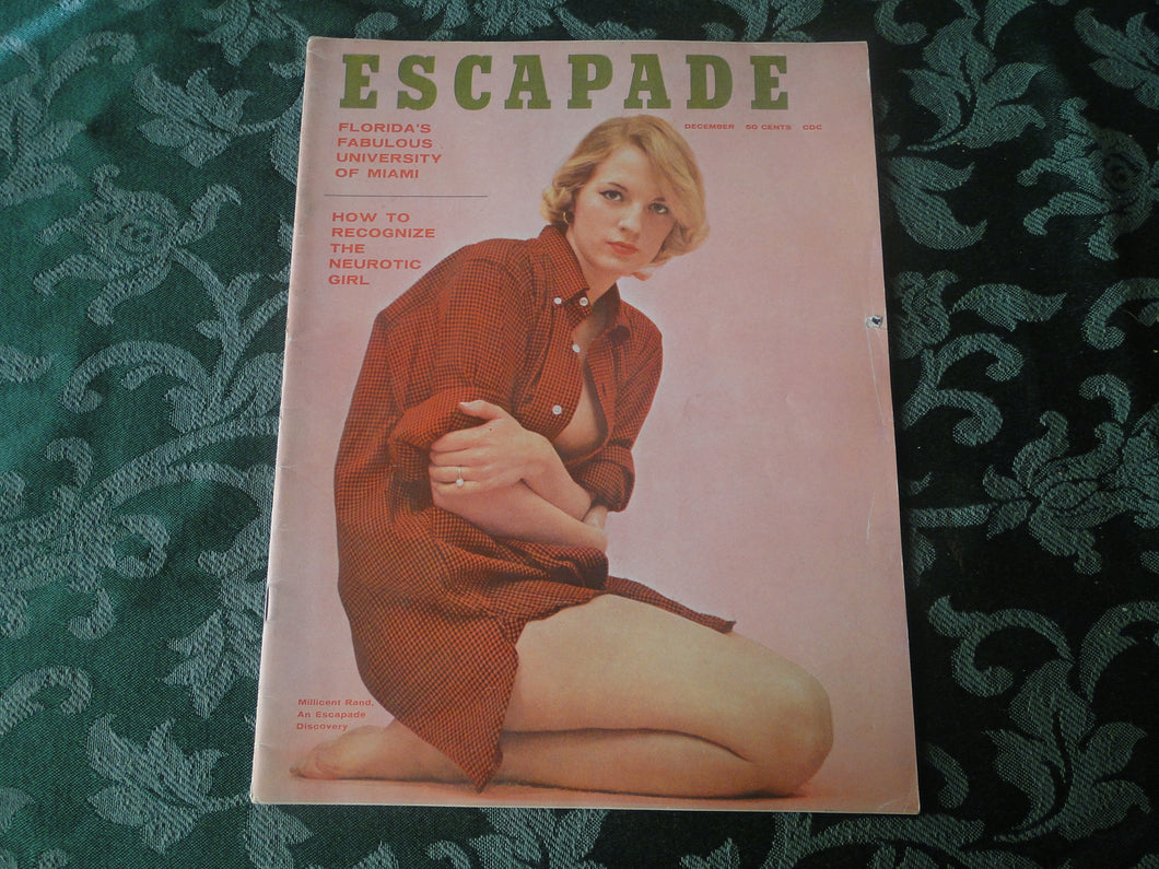 Vintage Nude Erotic Sexy Adult Magazine Escapade December 1959      JB16