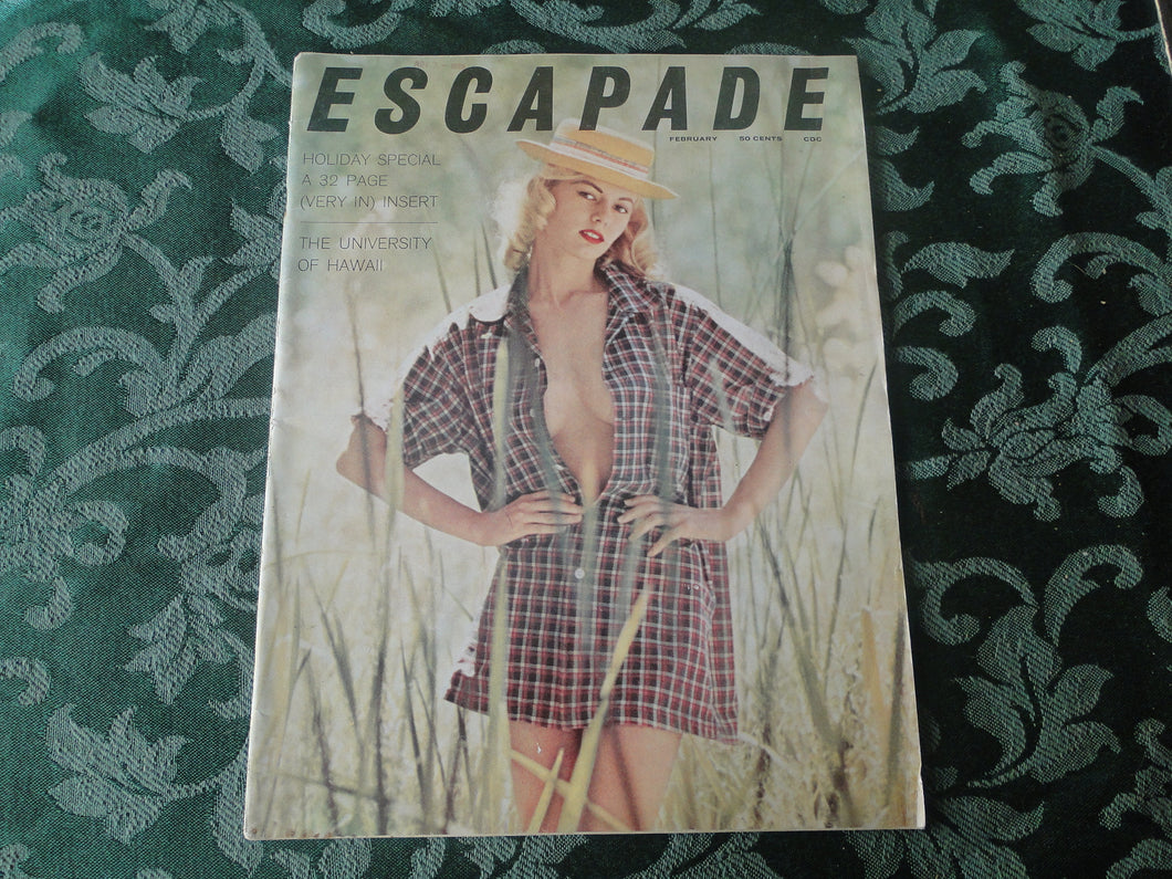 Vintage Nude Erotic Sexy Adult Magazine Escapade February 1960      JB16