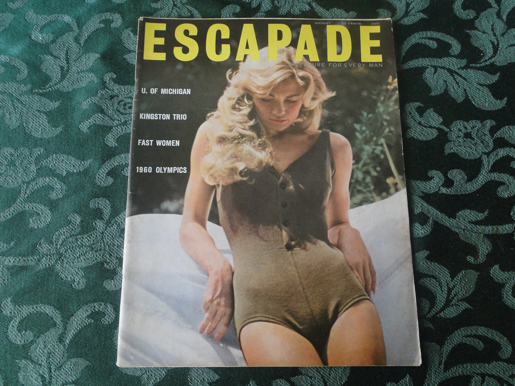 Vintage Nude Erotic Sexy Adult Magazine Escapade August 1960       JB16