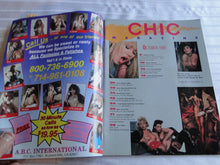 Load image into Gallery viewer, Vintage Nude Erotic Sexy Adult Magazine Chic October 1989      132
