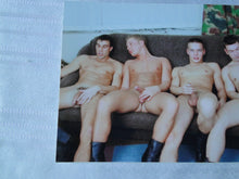 Load image into Gallery viewer, Vintage Gay Interest Nude Hot Hung Male Photo 5 x 7 3 Gay Circle Jerk   H41
