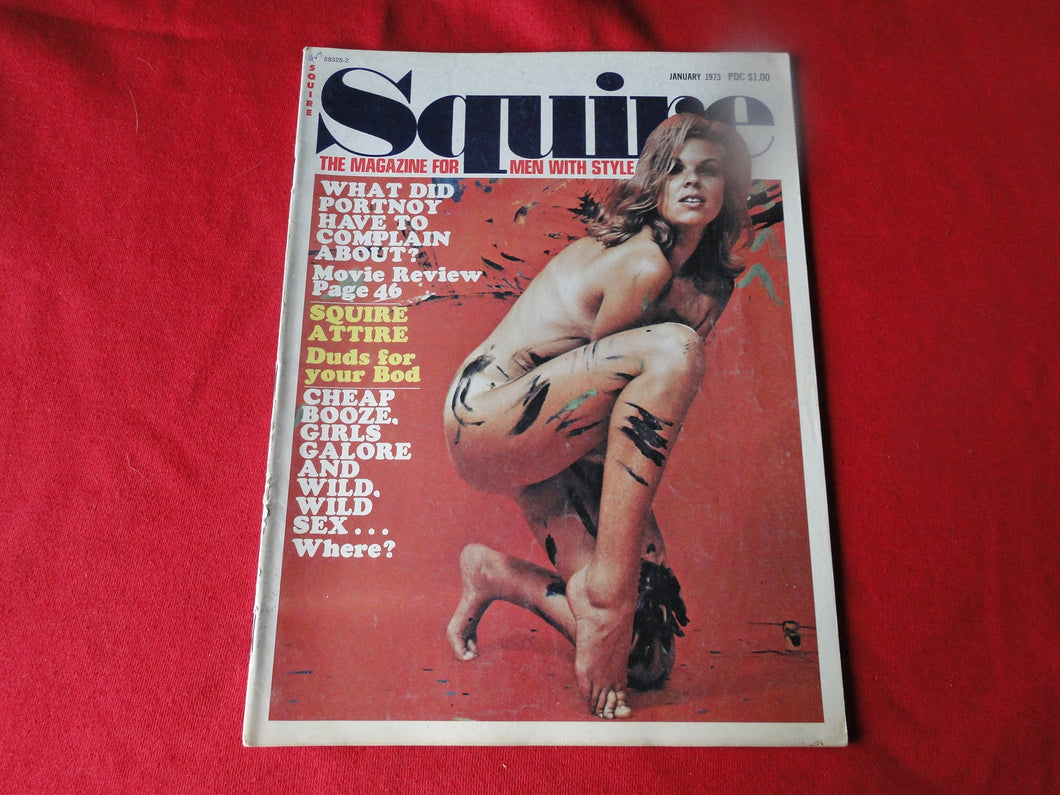 Vintage Nude Erotic Sexy Adult Magazine Squire January 1973          P13