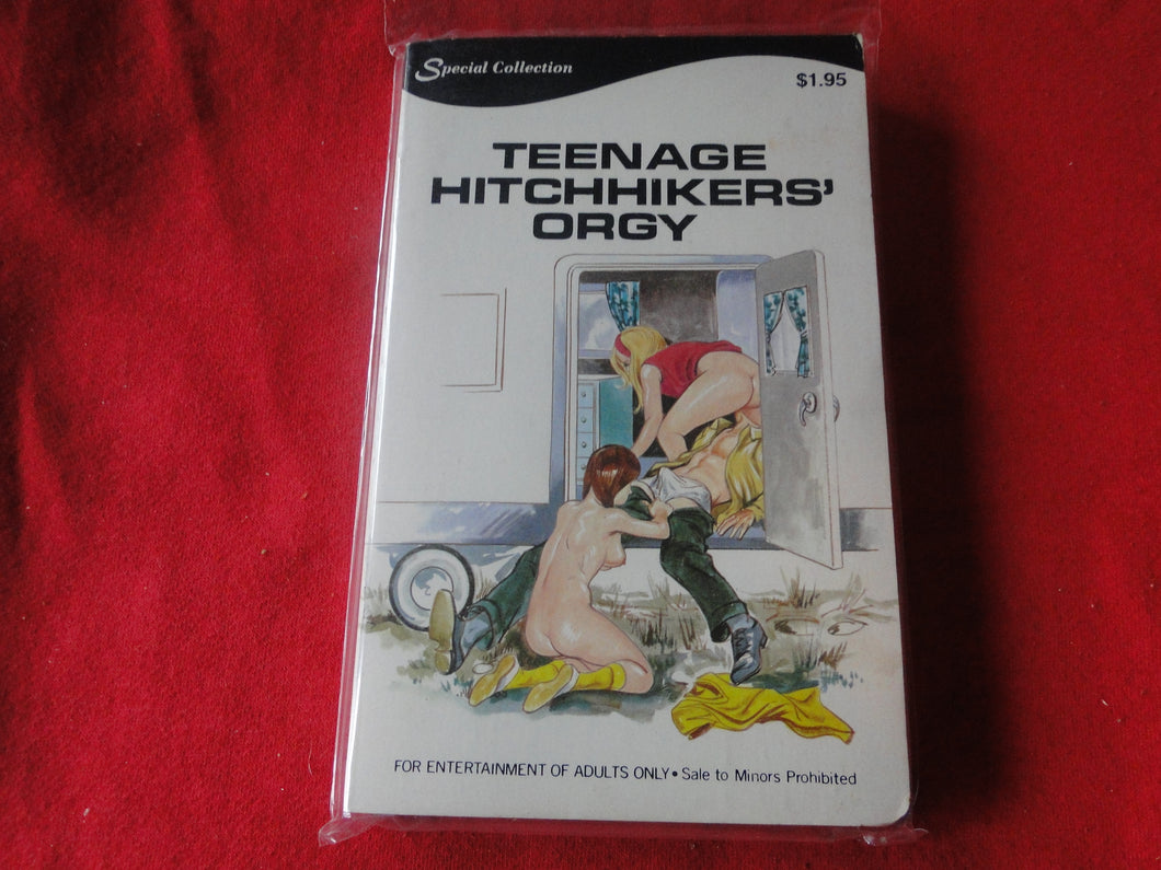 Vintage Adult Paperback Book Teenage Hitchhikers' Orgy   G3