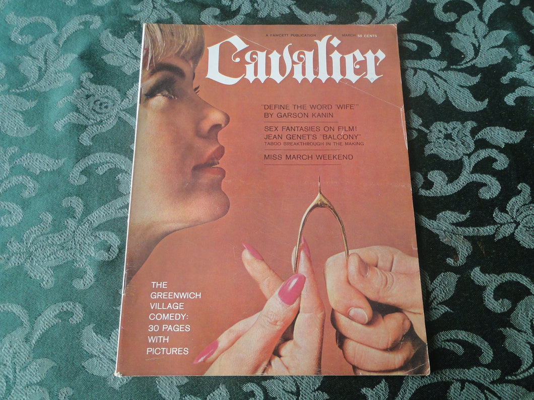 Vintage Nude Erotic Sexy Adult Magazine Cavalier March 1963        JB16