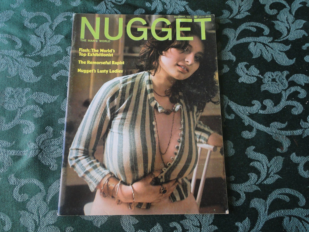 Vintage Nude Erotic Sexy Adult Magazine Nugget December 1974    JB16