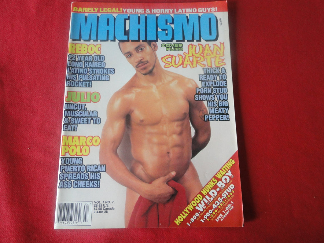 Vintage Adult Erotic Sexy Magazine Gay Interest Machismo July 1996          G1
