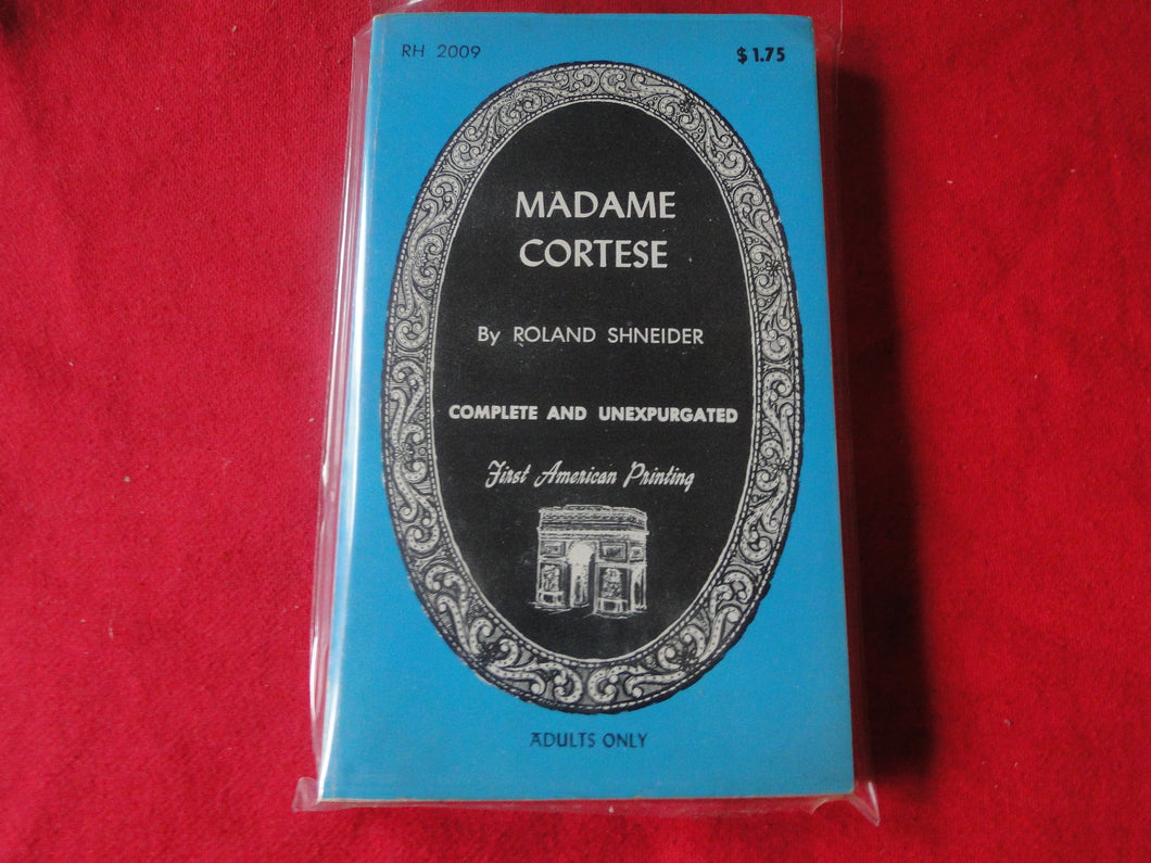 Vintage Adult Paperback Book Madame Cortese    G3