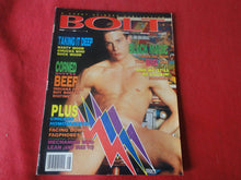 Load image into Gallery viewer, Vintage Adult Erotic Sexy Magazine Gay Interest Bolt August 1991         G1
