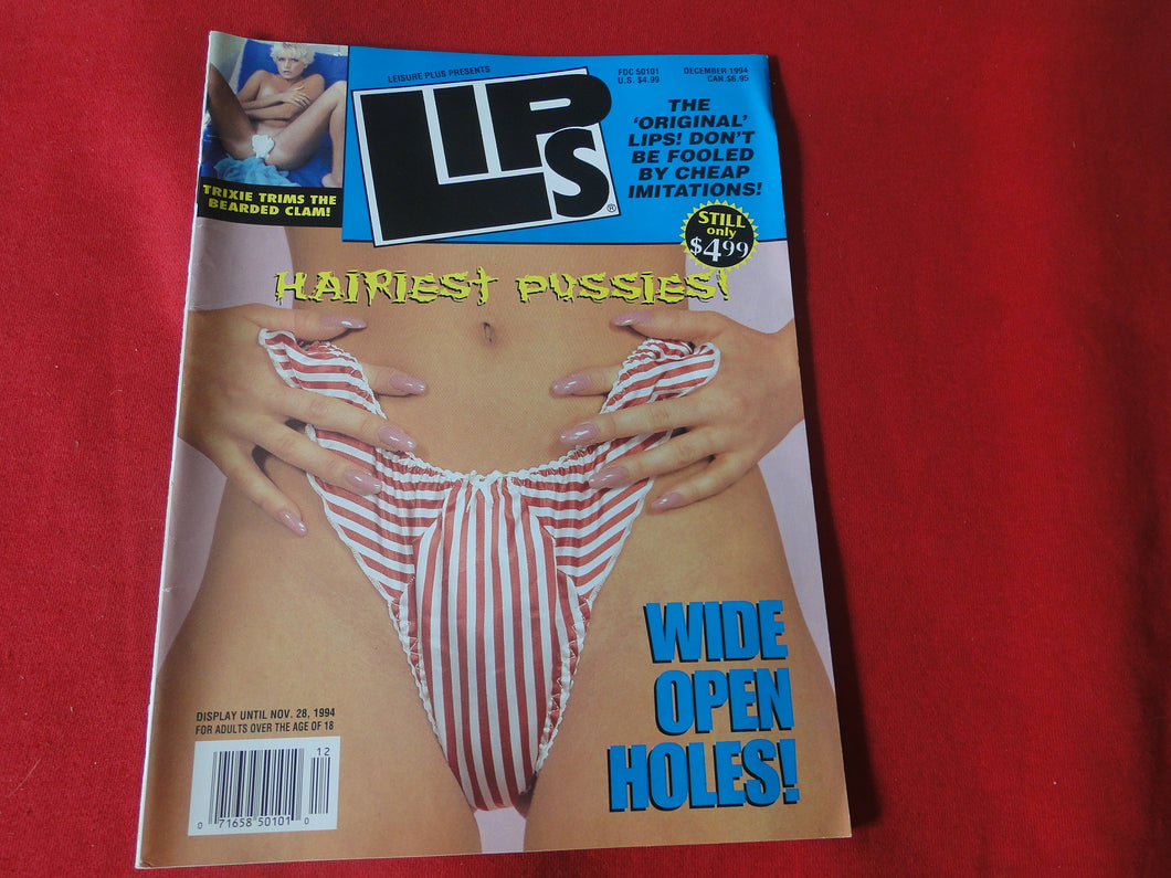 Vintage Nude Erotic Sexy Adult Magazine Lips 1994       JB10