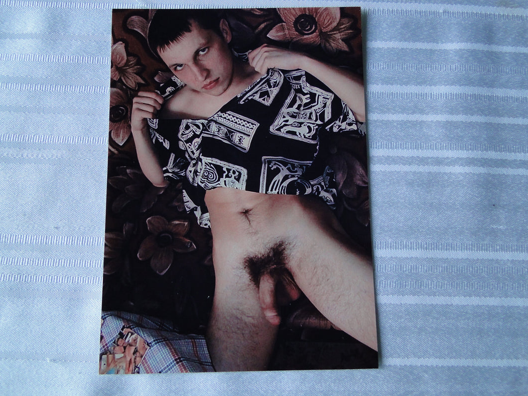 Vintage Gay Interest Nude Hot Hung Male Photo 5 x 7 Gay Erection     H41
