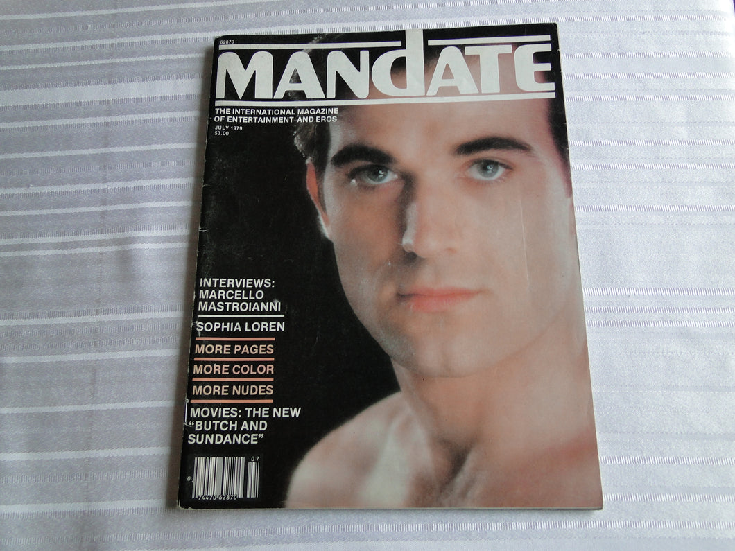 Vintage Adult Erotic Sexy Magazine Gay Interest Mandate July 1979        SK1