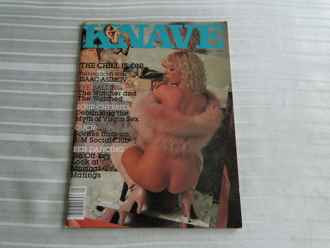 Vintage Nude Erotic Sexy Adult Magazine Knave January 1979      JB32
