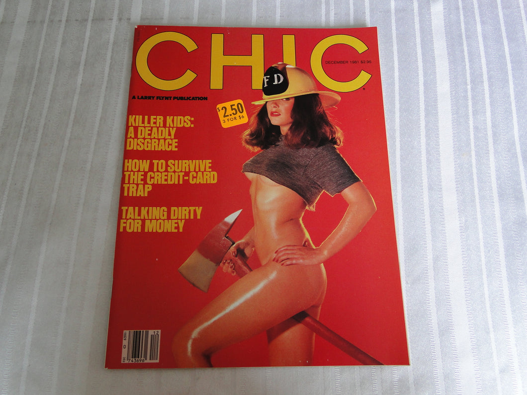 Vintage Nude Erotic Sexy Adult Magazine Chic December 1981          101
