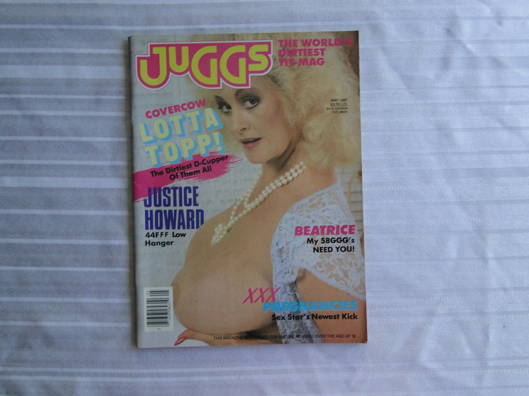 Vintage Nude Erotic Sexy Adult Big Tit Magazine Juggs May 1987        SK1